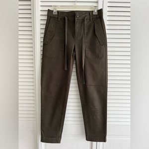 Vince Utility Cargo Drawstring Pants, Army Green / 2